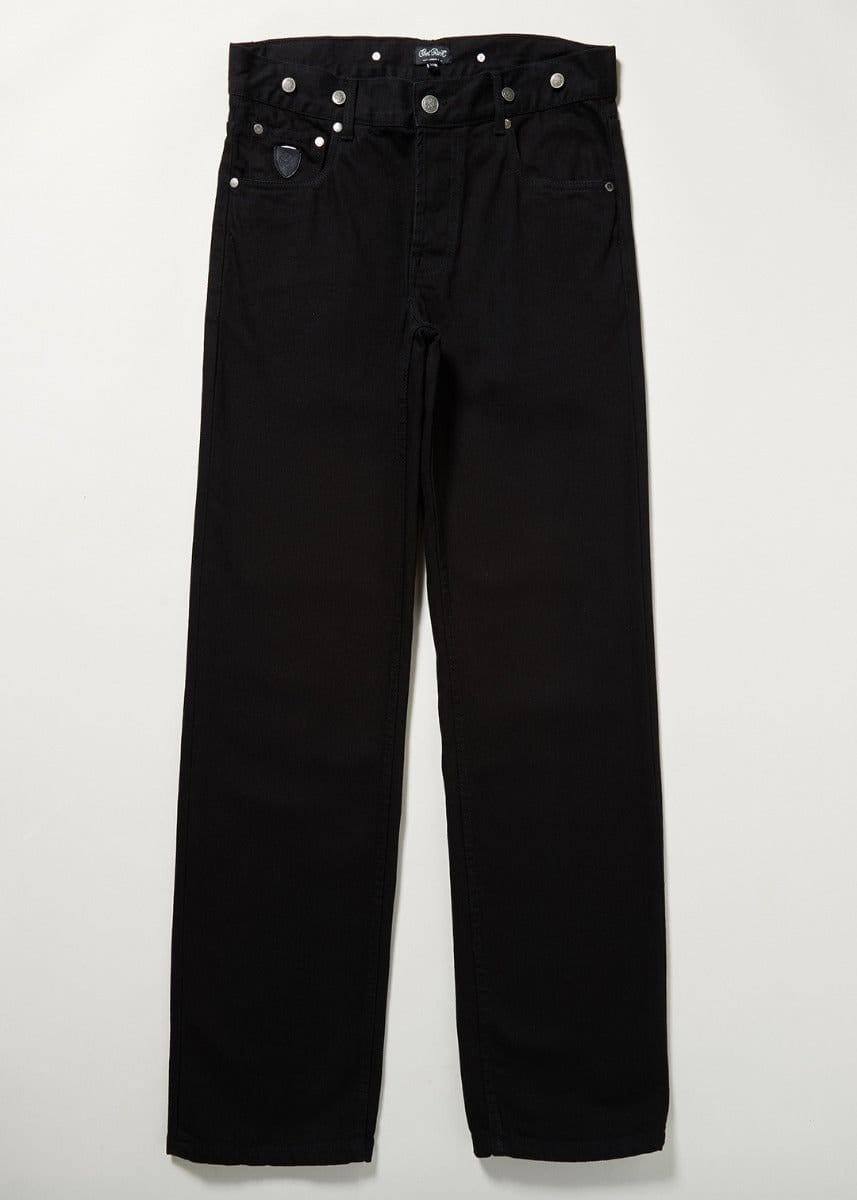 Chet Rock Chet Rock Loose Larry Men's Black Loose Fit Raw Denim 5 Pocket Jeans - 4