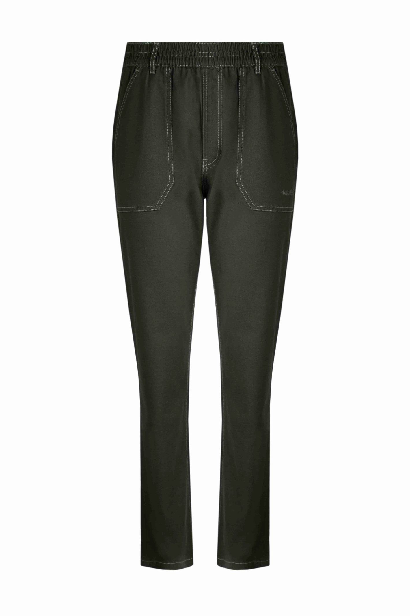 Weird Fish Weird Fish Women's Malorri Chino Trousers in Dark Grey - 2