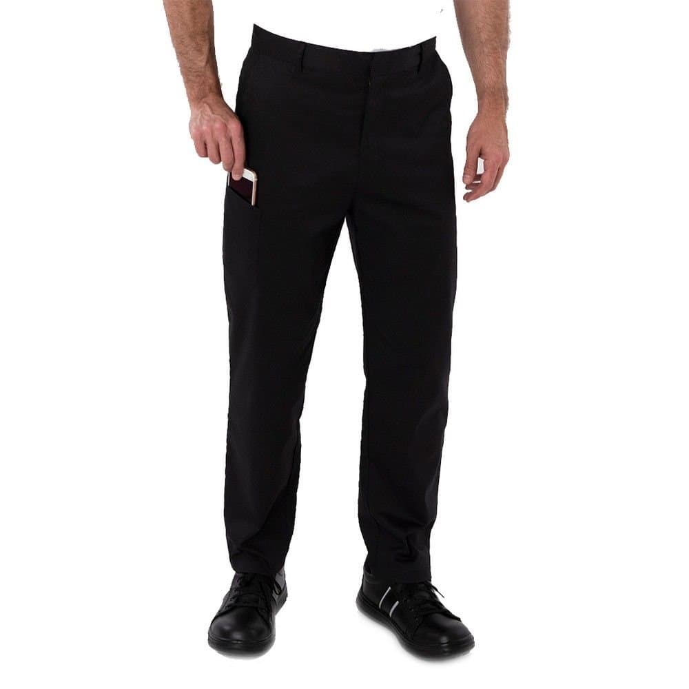 Afd AFD Men's Slim Fit Stretch Trousers in Black