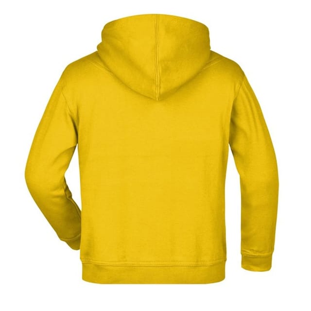 James and Nicholson James and Nicholson Men's Moisture Wicking Hoodie in Yellow - 2