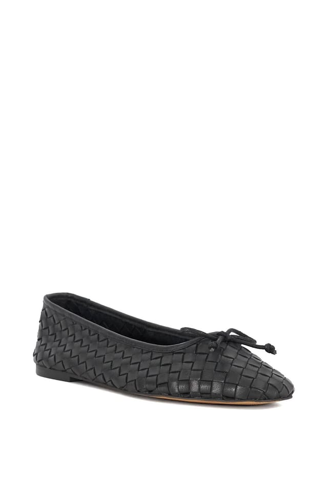 Dune London Dune London Women's 'Heat' Leather Ballet Pumps in Black - 2