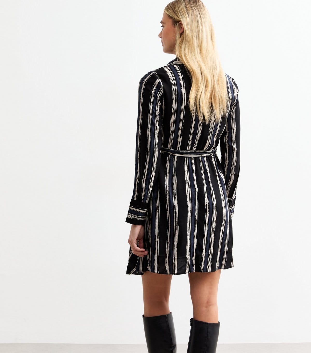 New Look Women's Maternity Black Striped Shirt Dress New Look - 4
