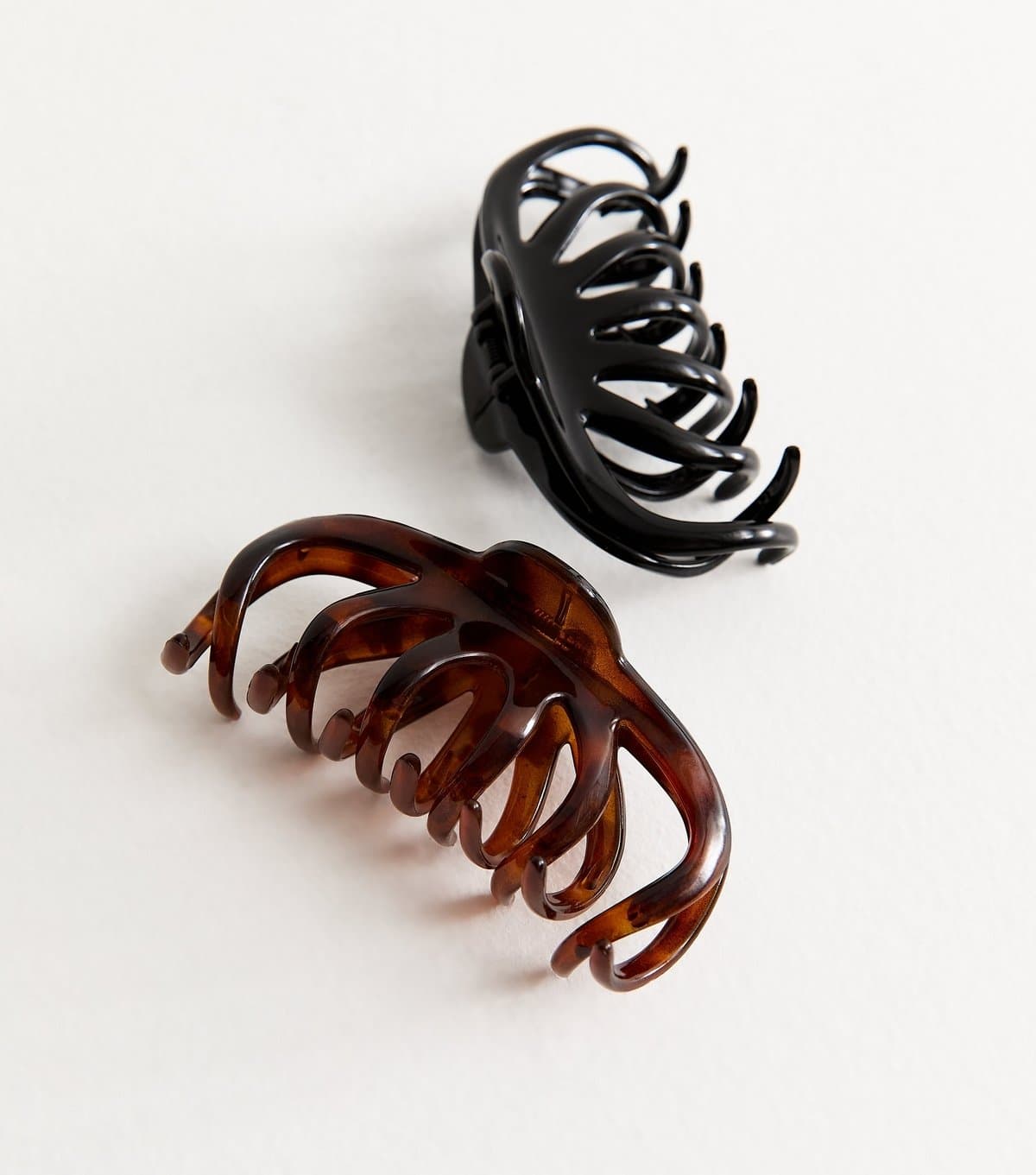 Brushworks Brown Tortoise Shell Octopus Claw Clips Brushworks New Look