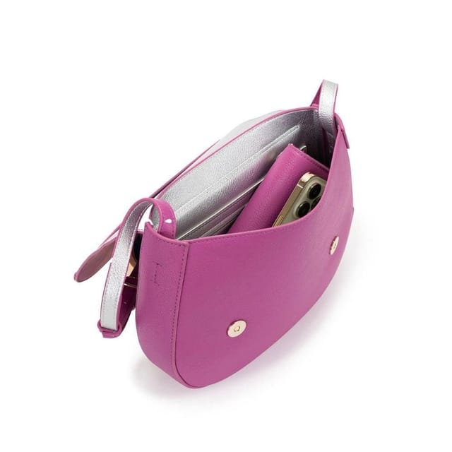 Campo Marzio Campo Marzio Women's Kym Saddle Bag in Mauve - 3