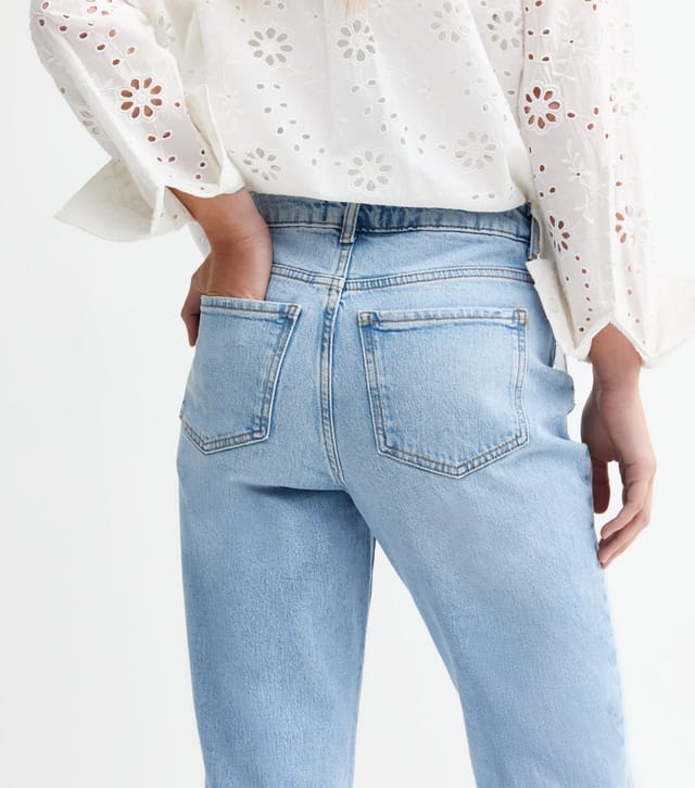 New Look Women's Pale Blue Hannah Ankle Grazer Straight Leg Jeans New Look - 2