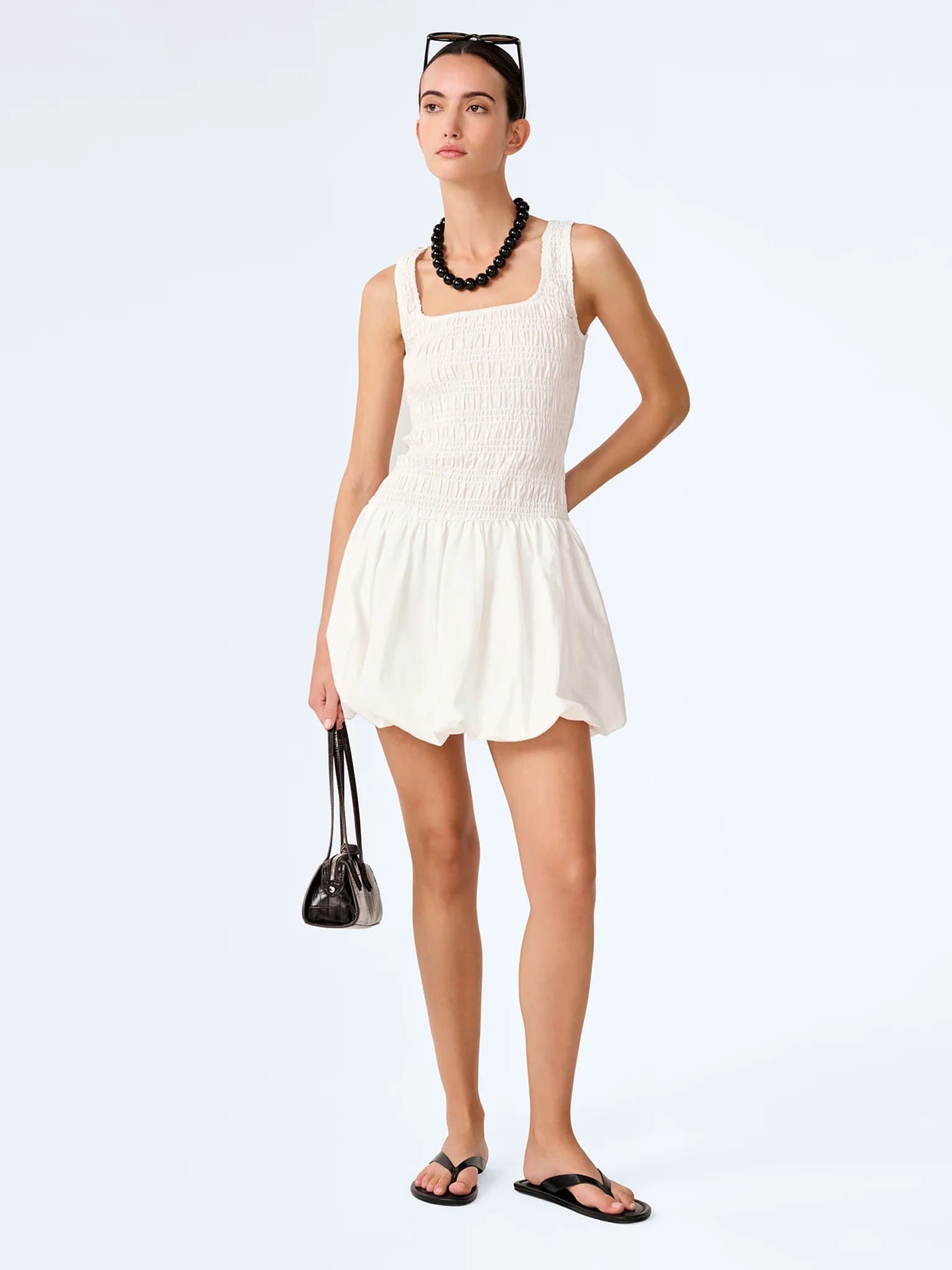 OMNES OMNES Fernanda Mini Dress with Puffball Hem