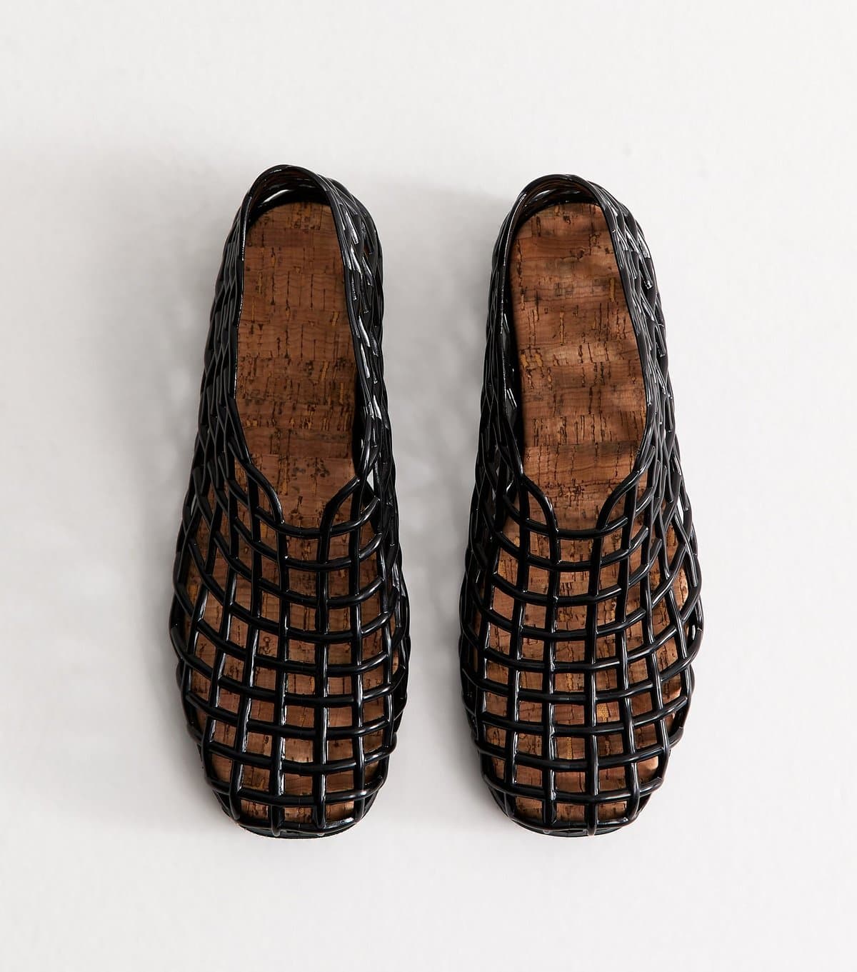 New Look Women's Black Jelly Lattice High Top Ballet Pumps New Look