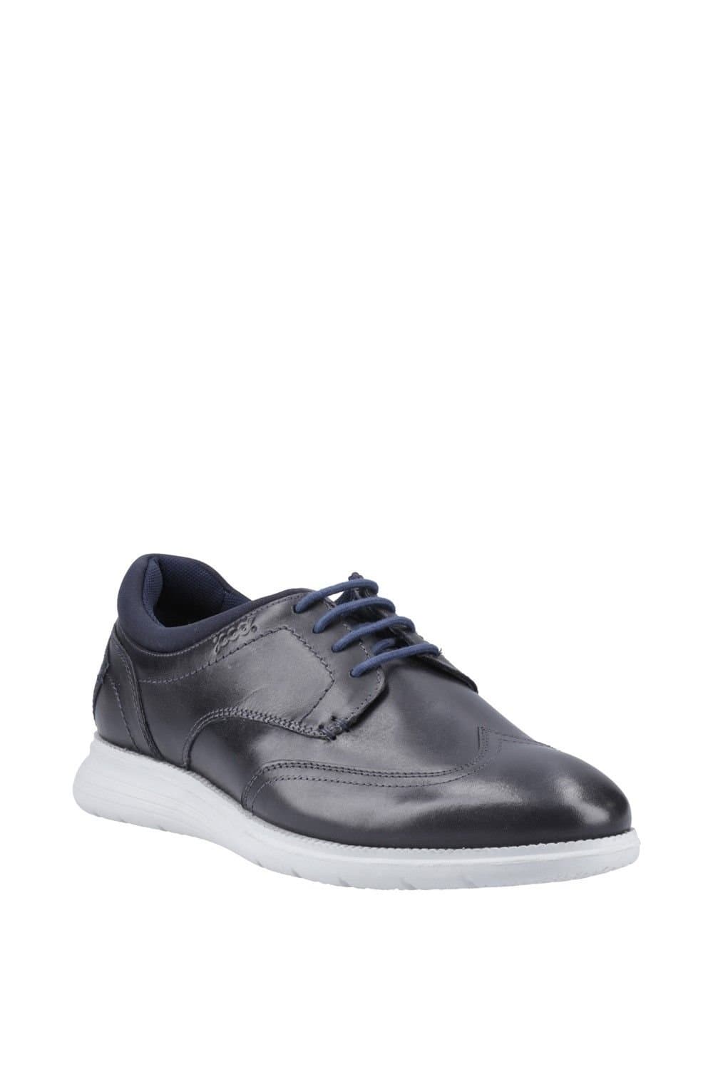 Pod Pod Men's Navy Leather Casual Shoes