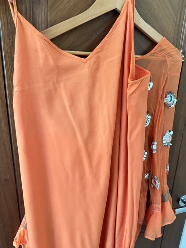 Never Fully Dressed Never Fully Dressed Mirror Embellished Maxi Dress