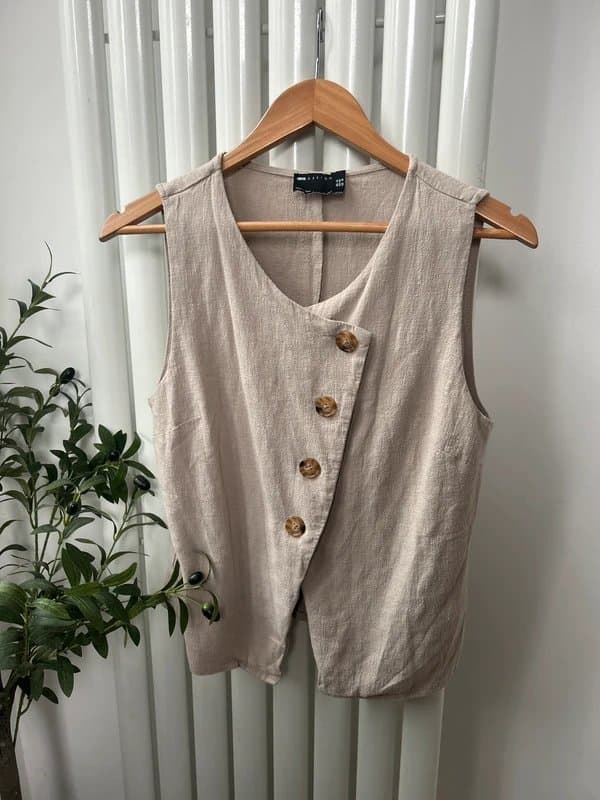 ASOS Asos linen waistcoat size 14
