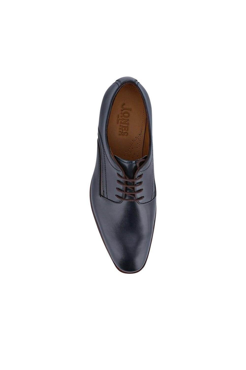 Jones Bootmaker Jones Bootmaker Men's Jammer Smart Leather Lace-Up Shoes in Navy - 4