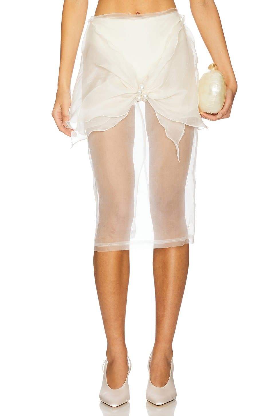 revolve x REVOLVE Organza Midi Skirt With Big Bow