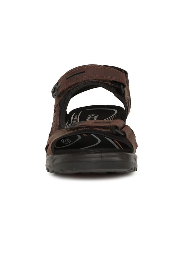 ECCO Ecco Men's 'Yucatan' Rip Tape Fastening Sandals in Chocolate - 3