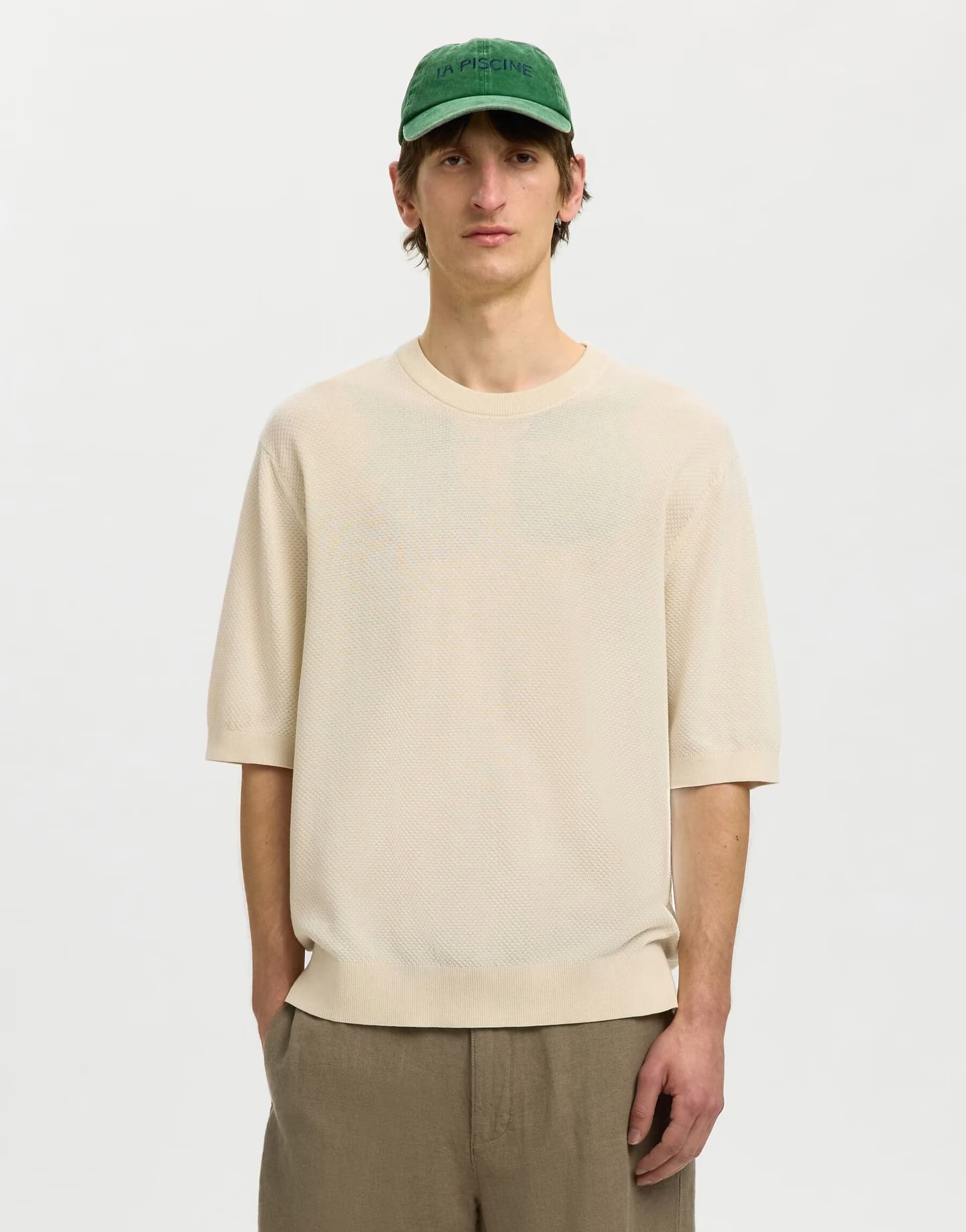 ASOS ASOS Birch Textured Crew Neck T-shirt