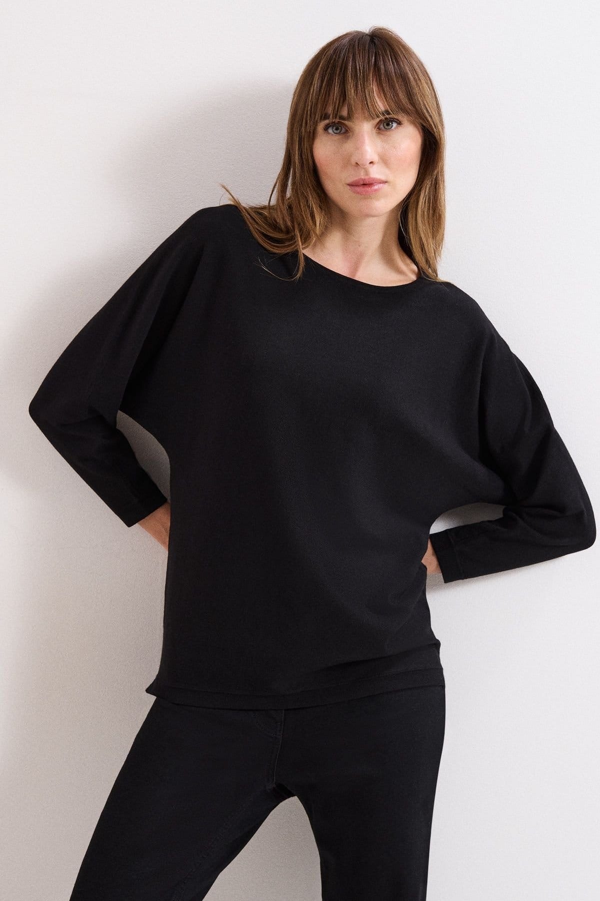 Phase Eight Black Long Line Cristine Jumper