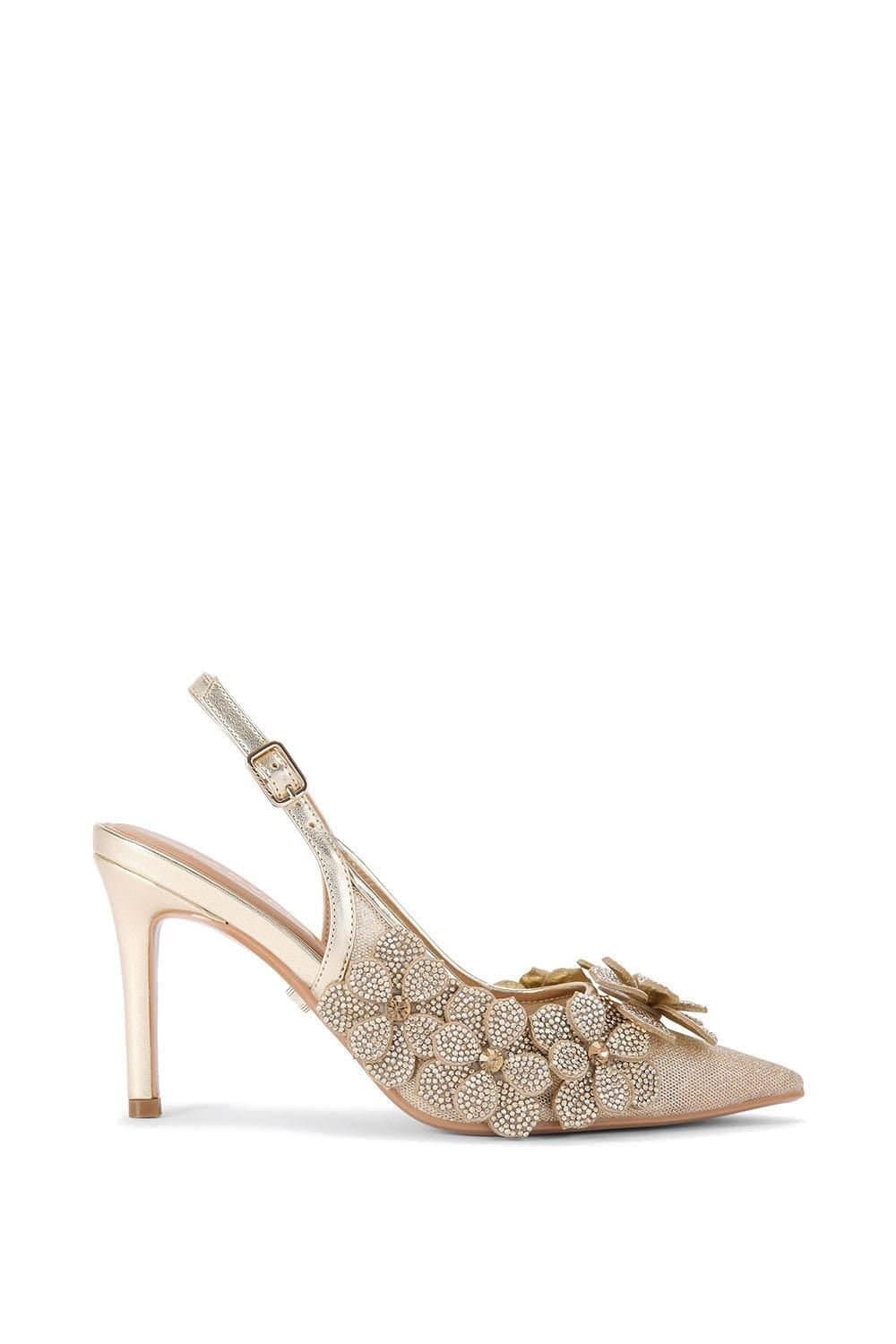 Carvela Carvela Women's 'Petalo Court' Fabric Heels in Gold