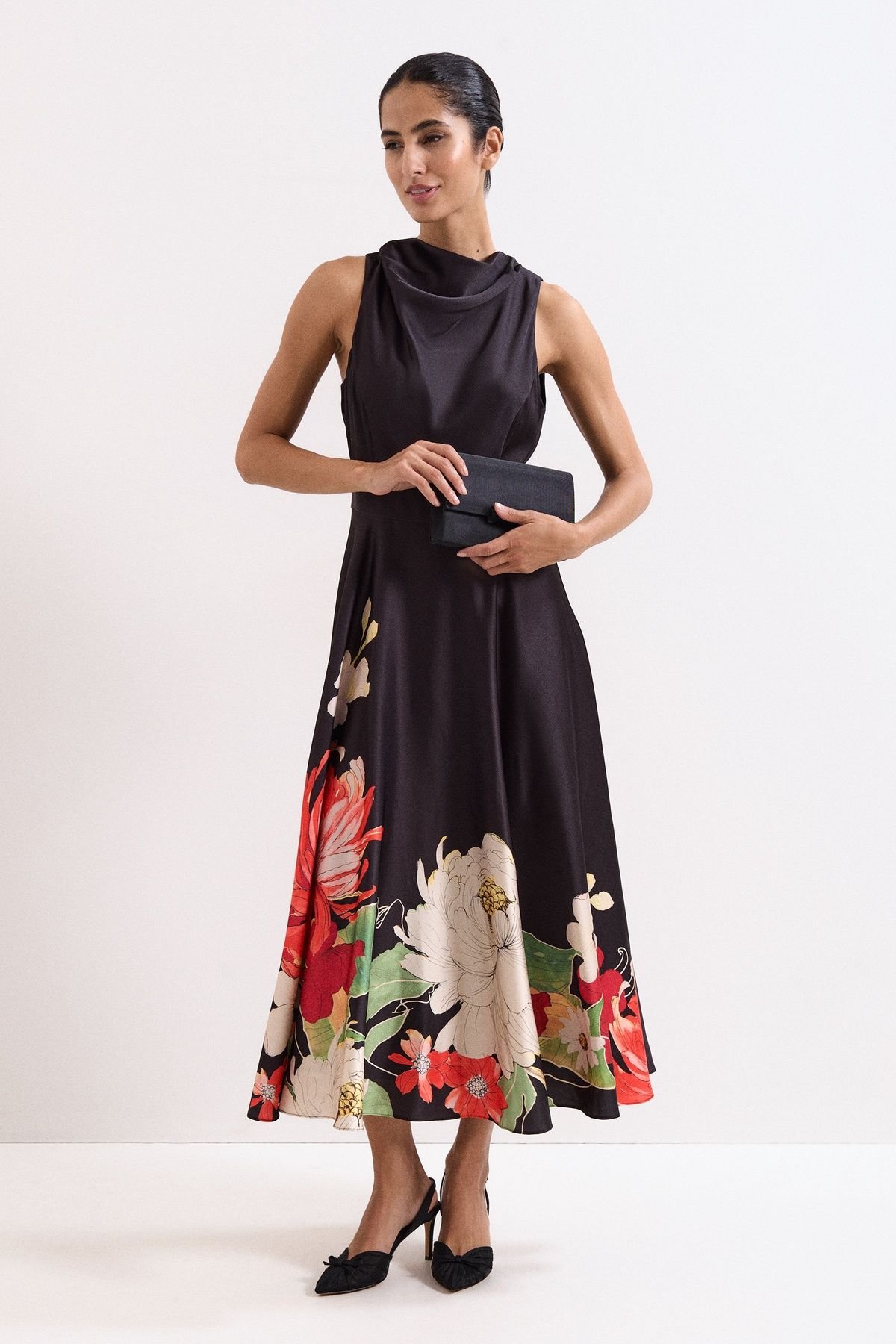 Phase Eight Phase Eight Women's Grosgrain Bow Clutch Bag in Black - 3