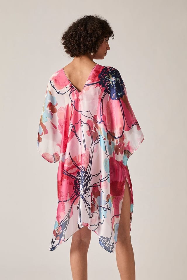 James Lakeland James Lakeland Women's Red Floral Sketch Kaftan - 2