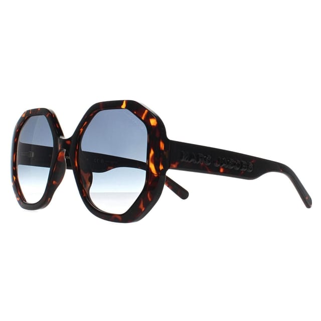 Marc Jacobs Marc Jacobs Women's Round Dark Havana Dark Blue Gradient MARC 659/S in Brown - 2
