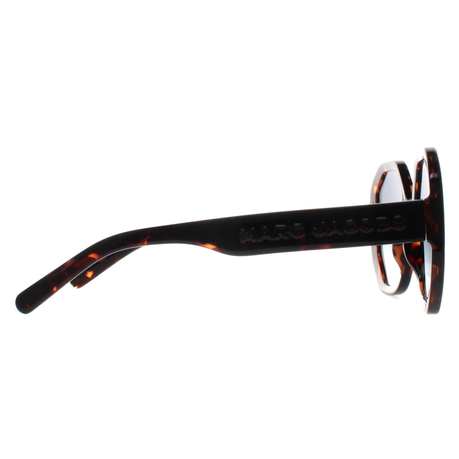 Marc Jacobs Marc Jacobs Women's Round Dark Havana Dark Blue Gradient MARC 659/S in Brown - 4