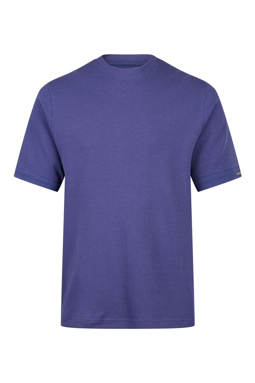 Luke 1977 Luke 1977 Men's Ellison Textured T-shirt in Purple - 4