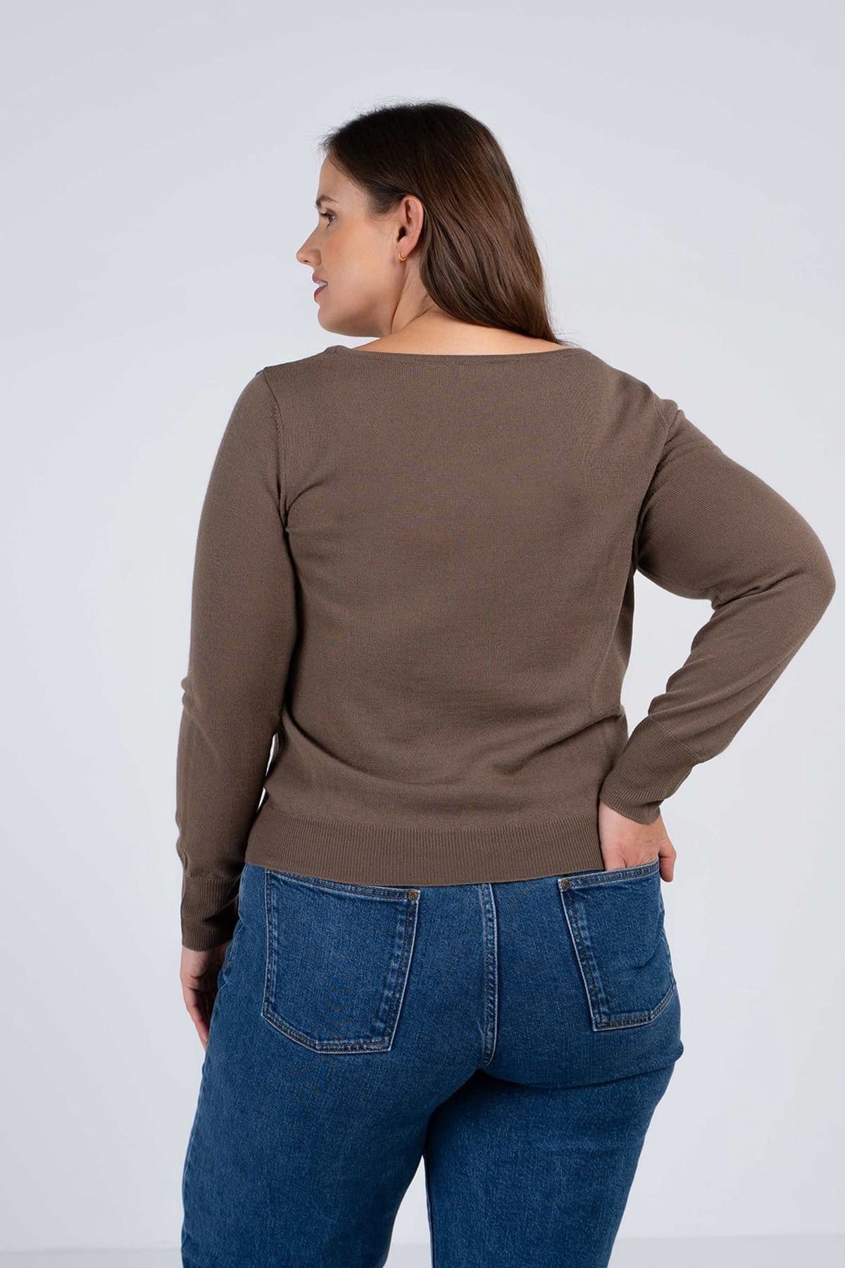 Kettlewell Kettlewell Women's Grace Sweater in Light Brown - 4