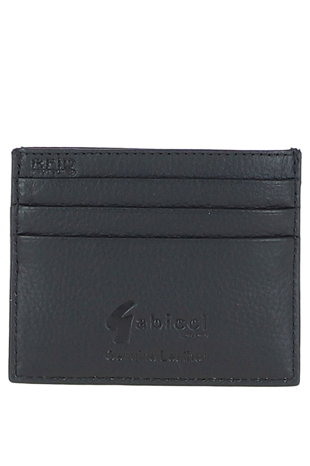 Gabicci GABICCI Men's '304' Real Leather Card Holder & Key Ring Gift Set in Black - 3