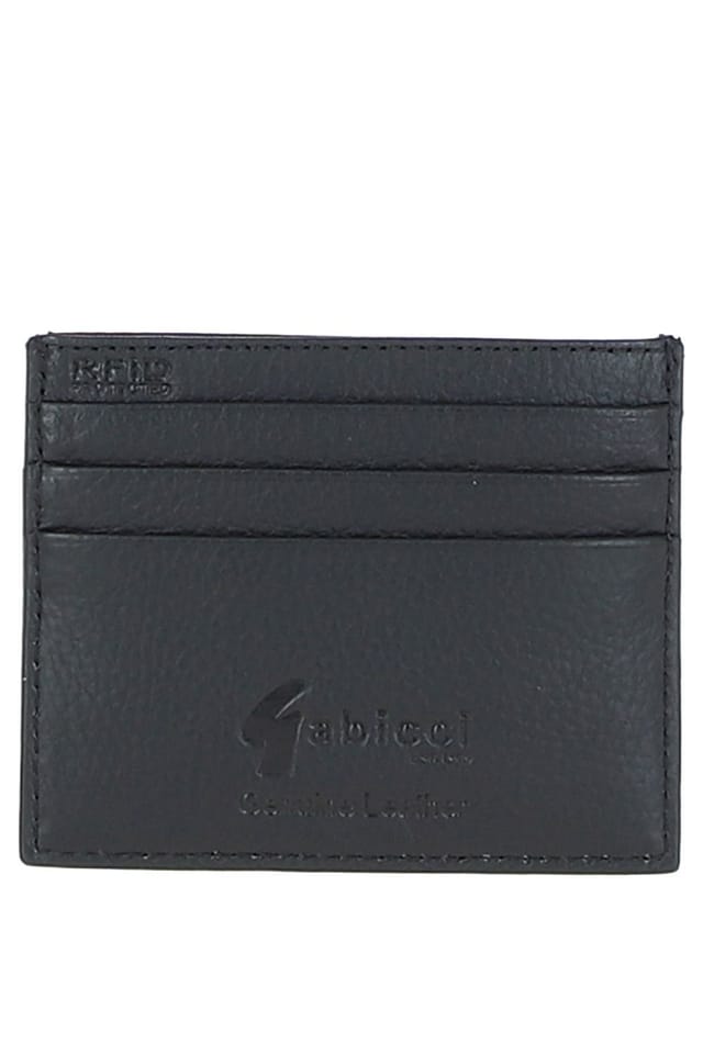 Gabicci GABICCI Men's '304' Real Leather Card Holder & Key Ring Gift Set in Black - 3