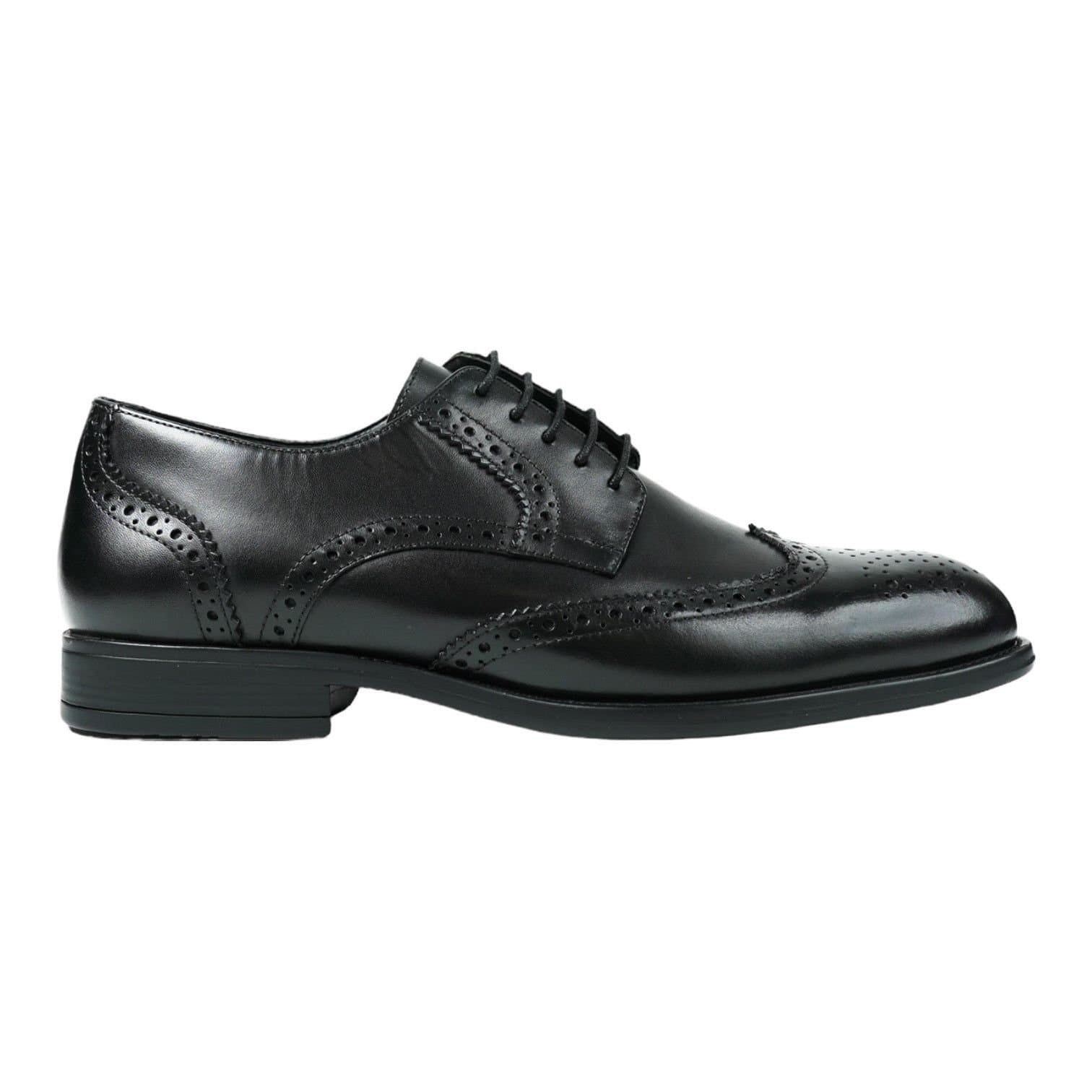 LB COMFORT LB COMFORT Men's Black Leather Brogue Shoes