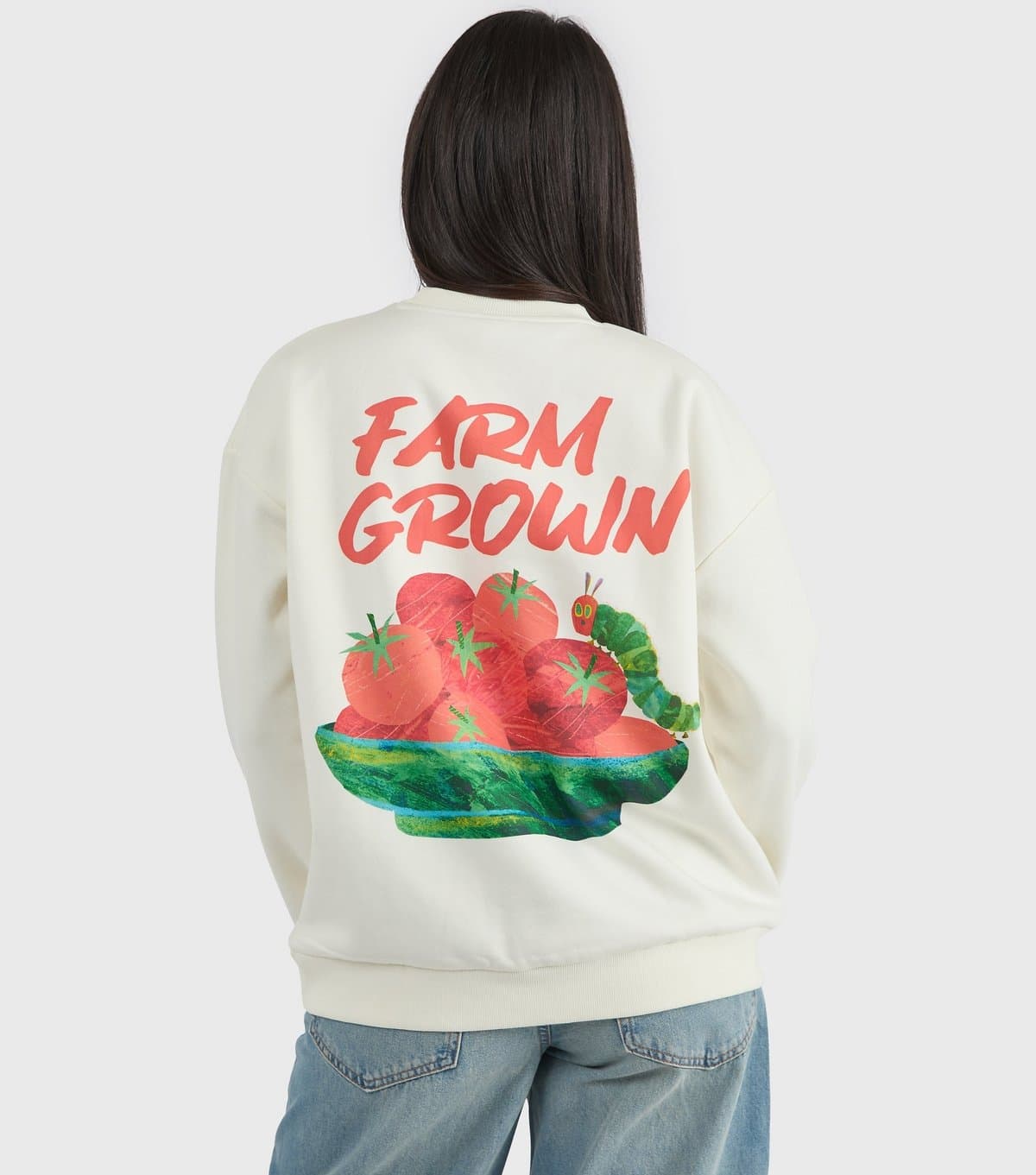 Custard Women's White The Very Hungry Caterpillar Farm Grown Sweatshirt Custard New Look