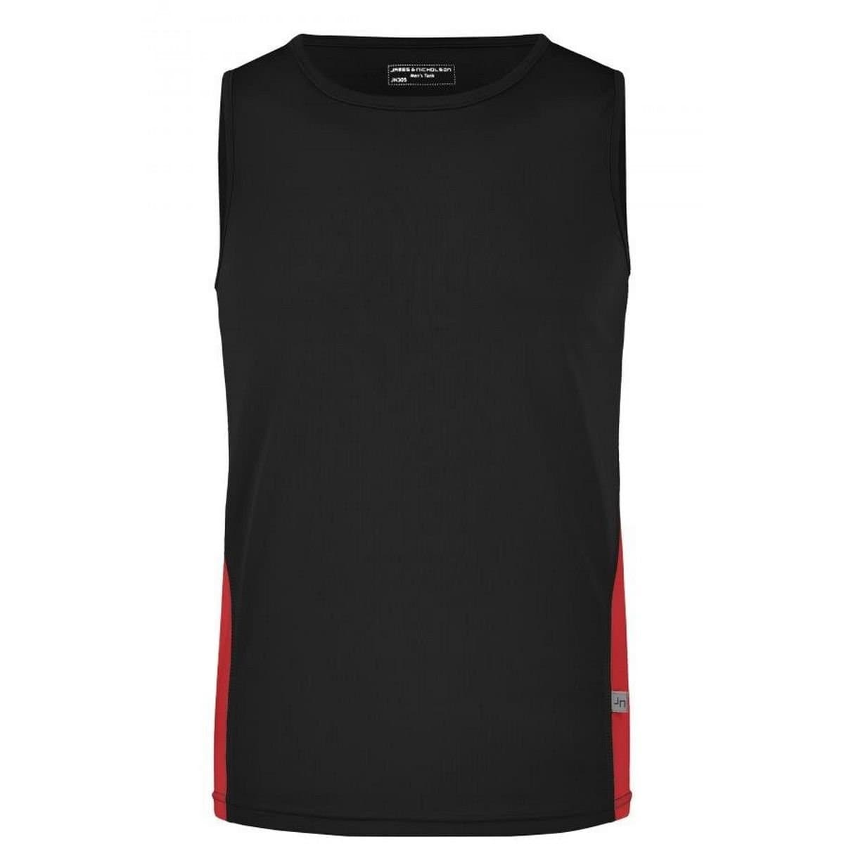 James and Nicholson James and Nicholson Men's Running Tank Top in Black