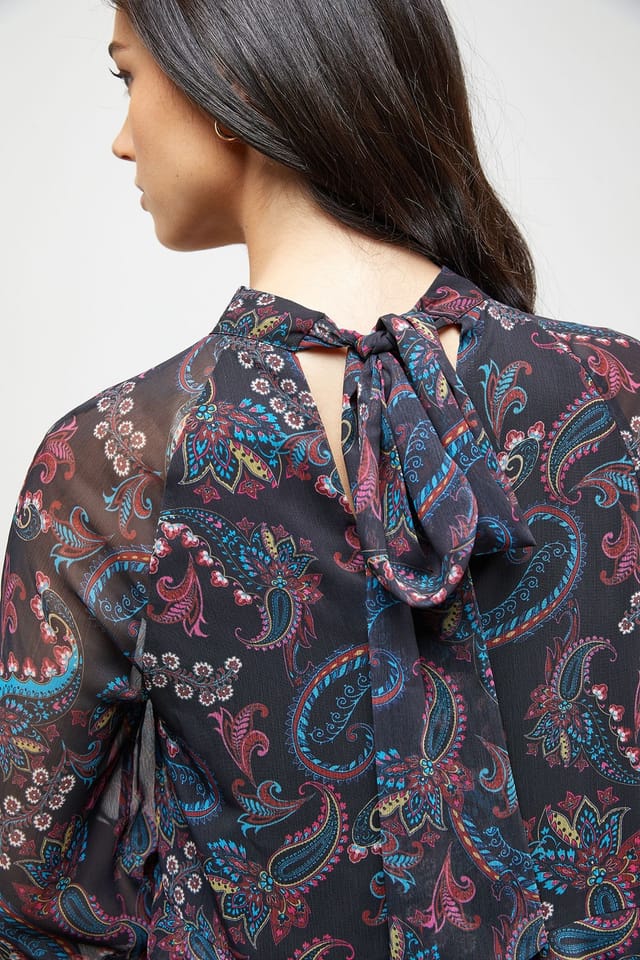 Oasis Oasis Women's Layered Ruffle Sleeve Bow Back Mini Dress - 2