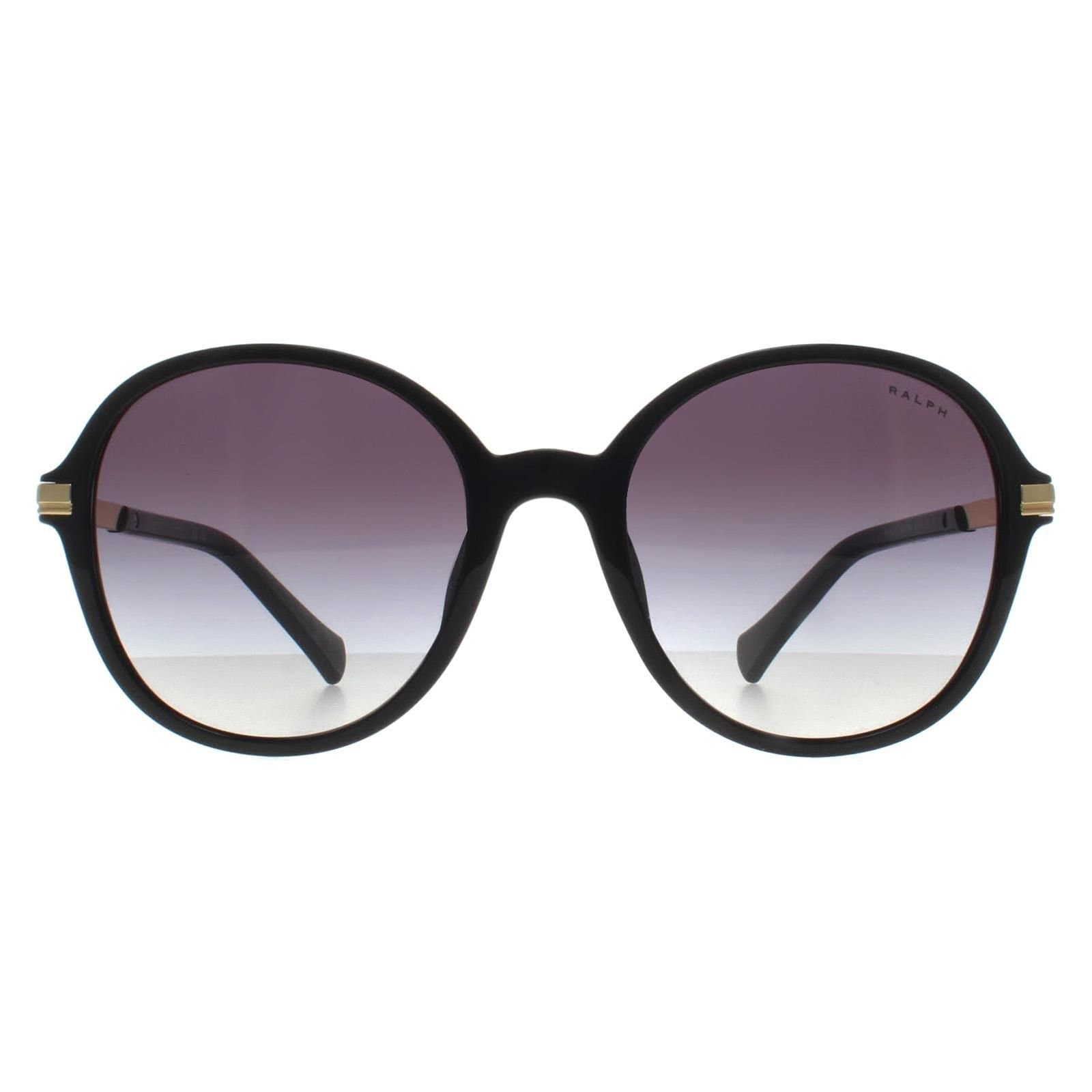 Ralph by Ralph Lauren Ralph by Ralph Lauren Women's Round Shiny Black Grey Gradient RA5297U