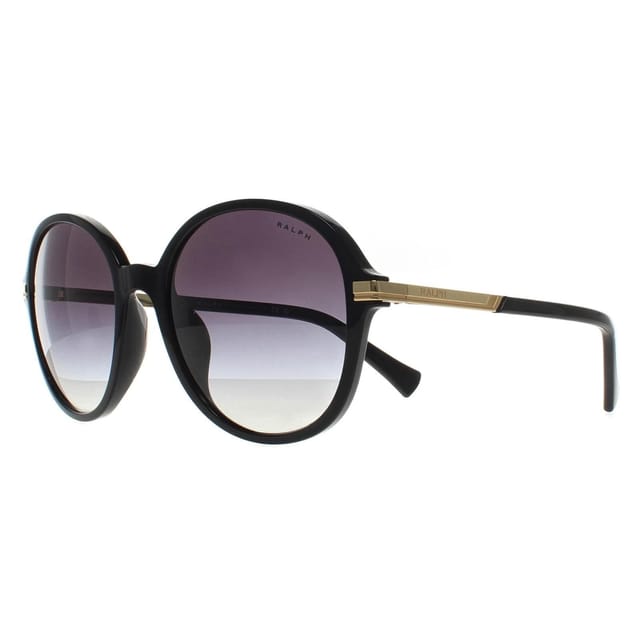 Ralph by Ralph Lauren Ralph by Ralph Lauren Women's Round Shiny Black Grey Gradient RA5297U - 2