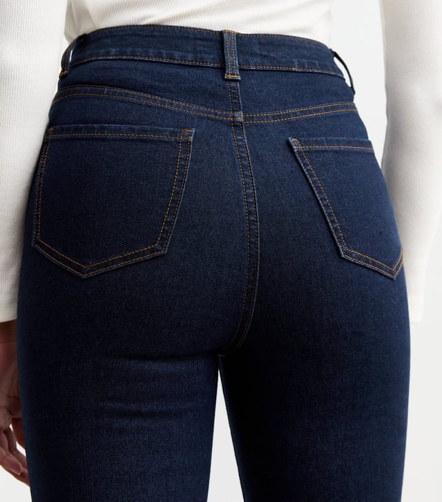 New Look Women's Tall Navy Waist Enhance Quinn Bootcut Jeans New Look - 3
