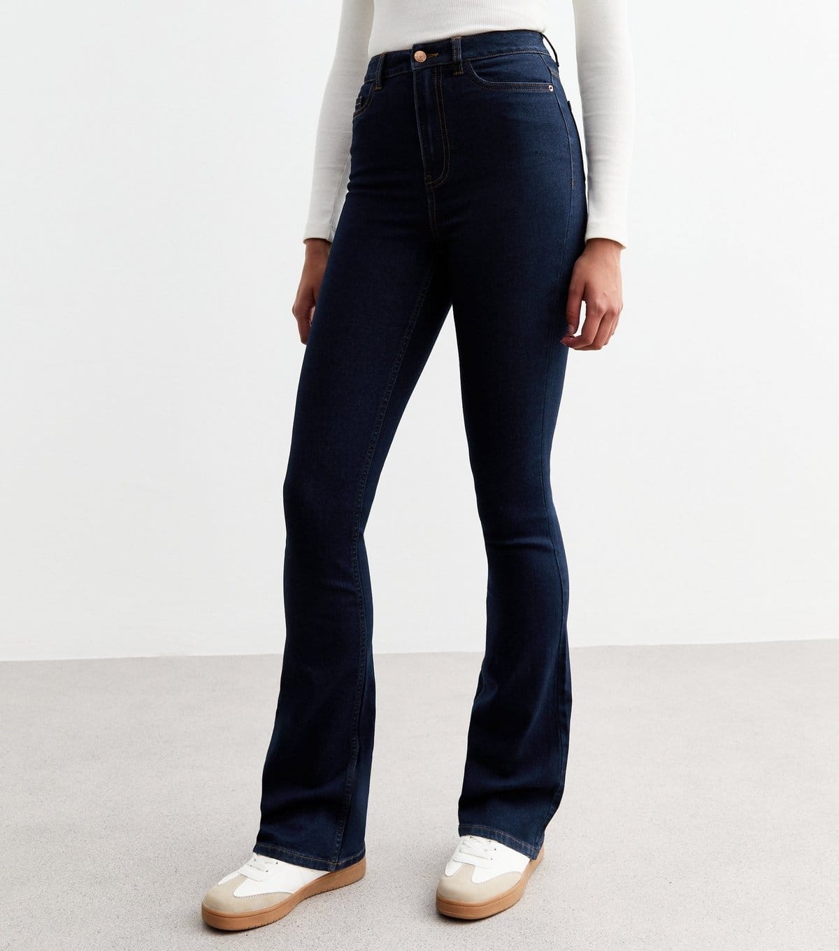 New Look Women's Tall Navy Waist Enhance Quinn Bootcut Jeans New Look - 4