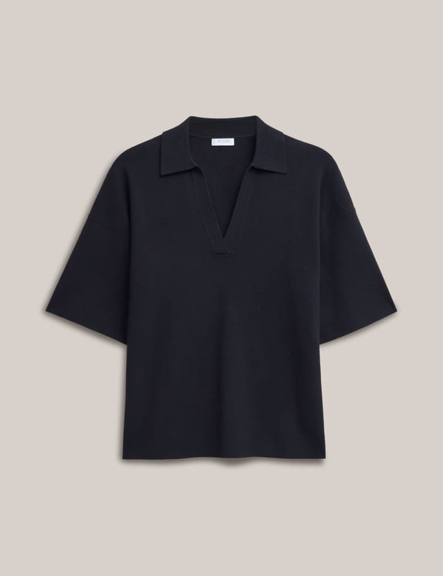 Hobbs London Hobbs London Women's Lenora Polo Jumper in Dark Navy - 2