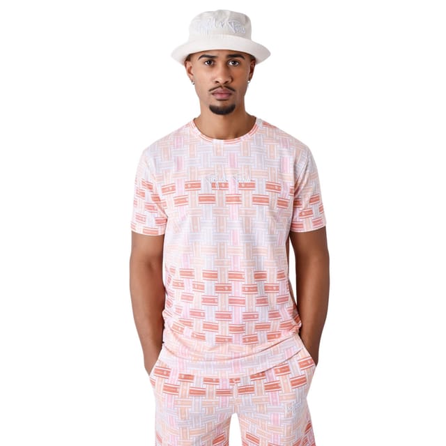 Project X Paris Project X Paris Men's Printed T-Shirt Streamer in Pink - 2