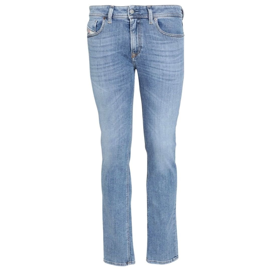 Diesel Men's Sleenker Zip Fly Skinny Fit Jeans in Blue
