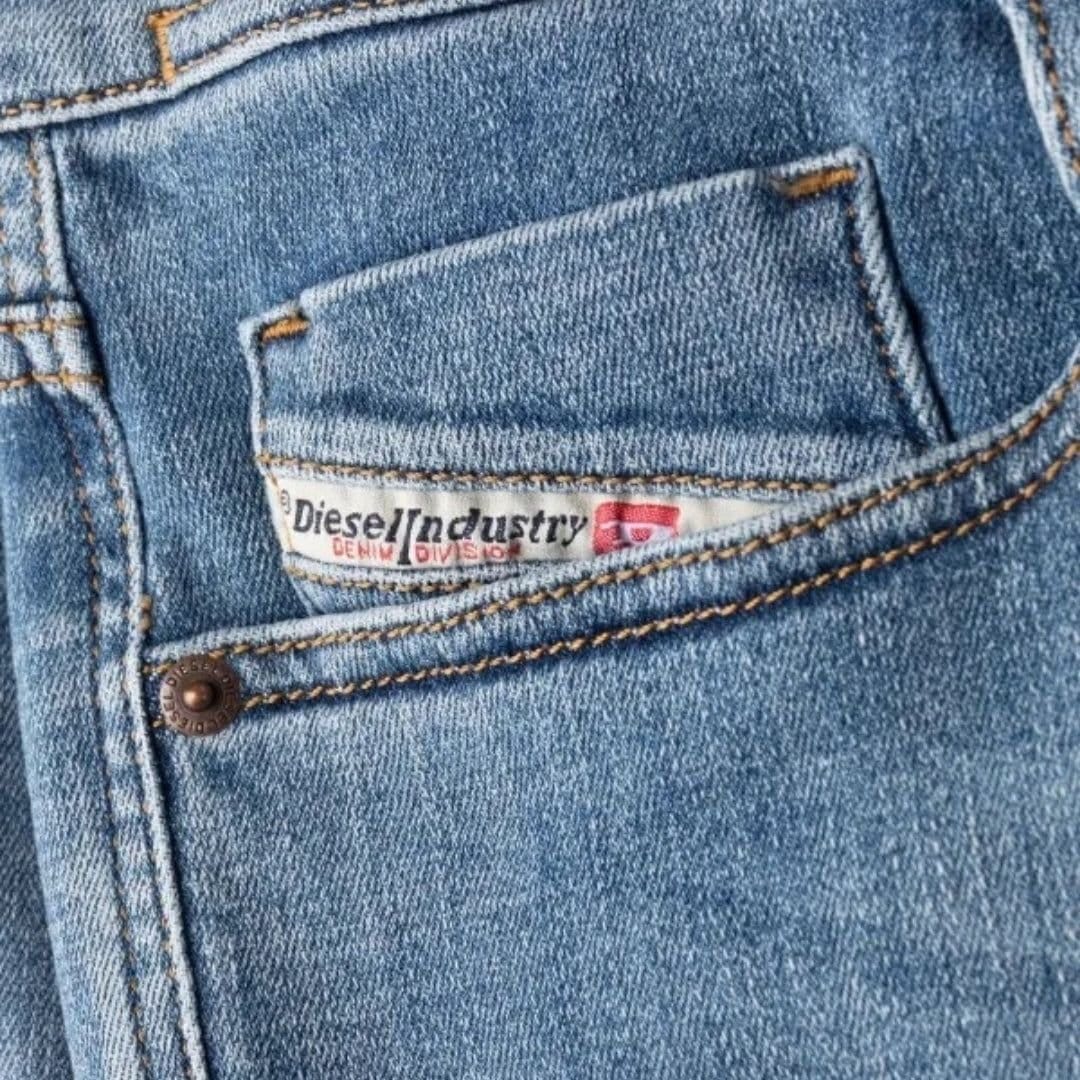 Diesel Diesel Men's Sleenker Zip Fly Skinny Fit Jeans in Blue - 4