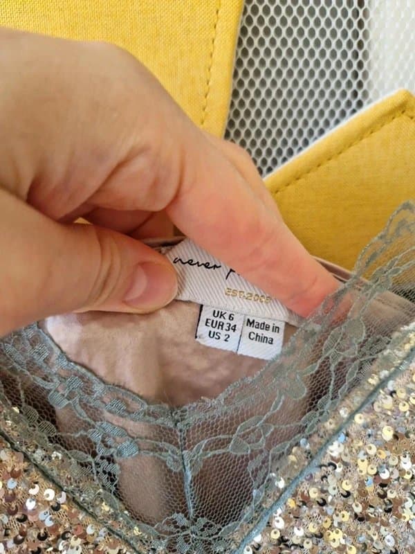 Never Fully Dressed Never fully dressed women's Silver Sequin Mini Mimi Dress size 6