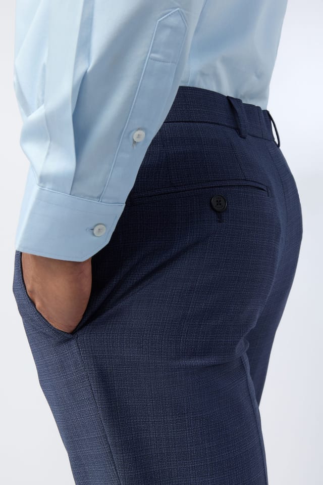 Ted Baker Ted Baker Men's Slim Fit Scratch Suit Trousers in Blue - 3