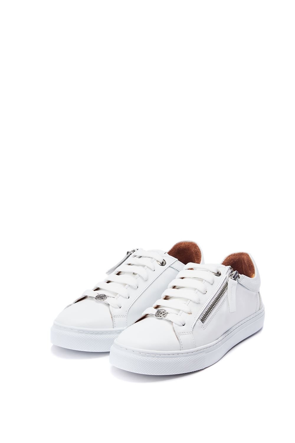 Moda In Pelle Moda In Pelle Women's 'Bailly' Leather New Trainers in White - 2