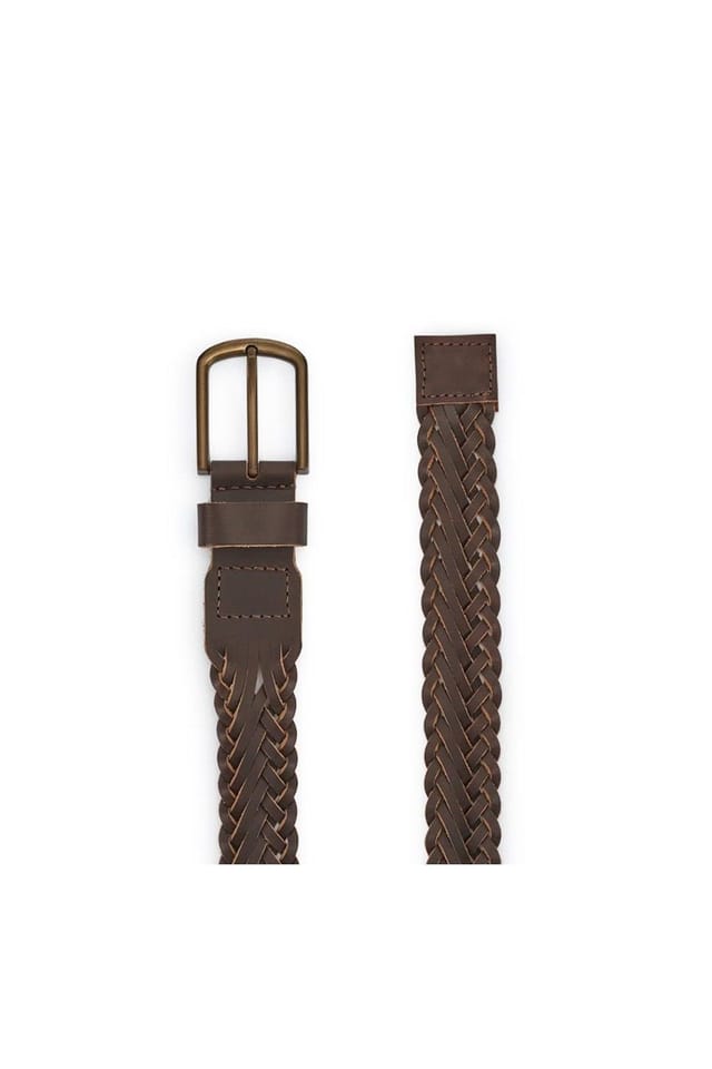 Jones Bootmaker Jones Bootmaker Men's Ulrich Leather Belt in Dark Brown - 3
