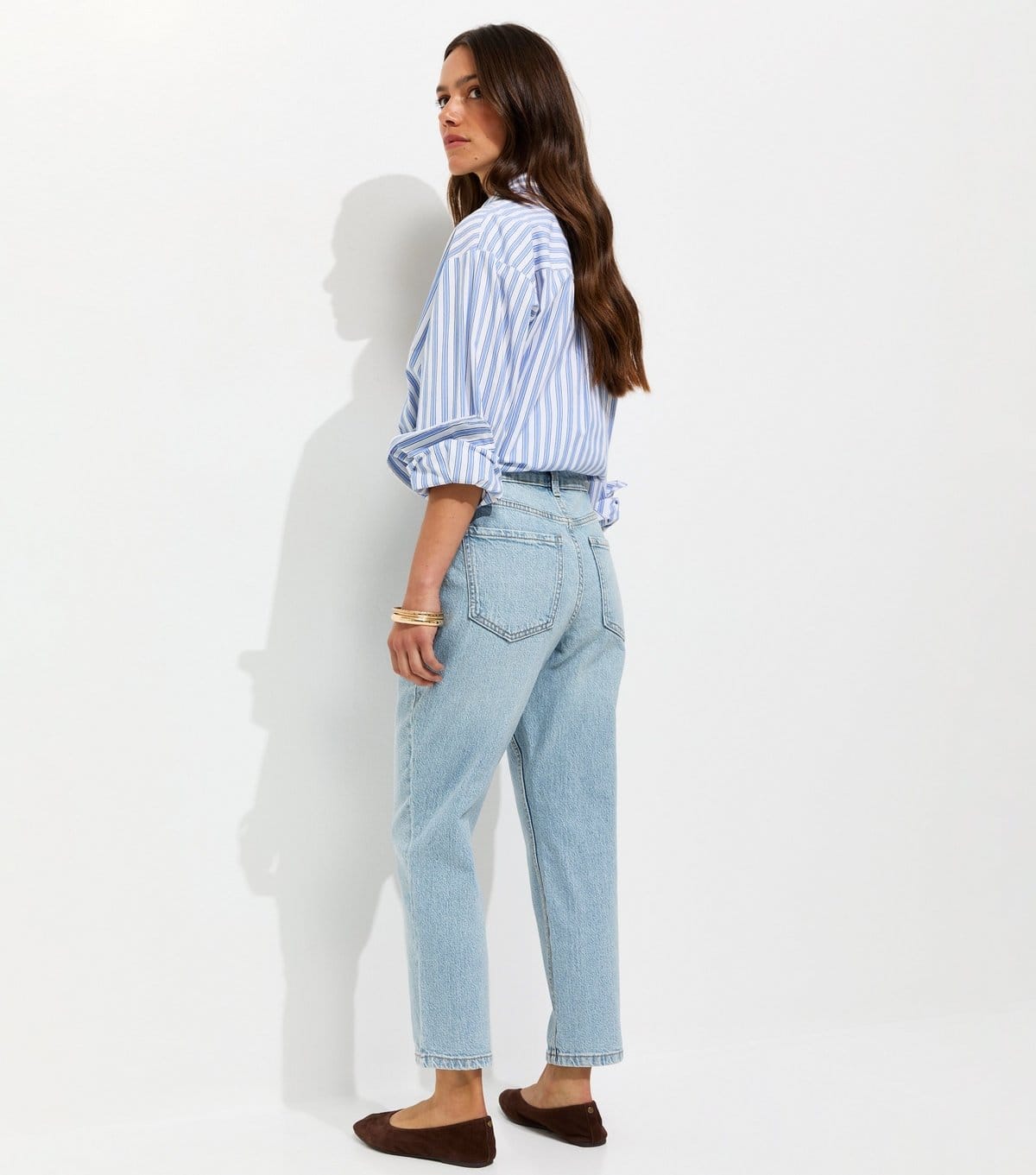 New Look Women's Petite Mid Blue Hannah Straight Leg Jeans New Look - 4