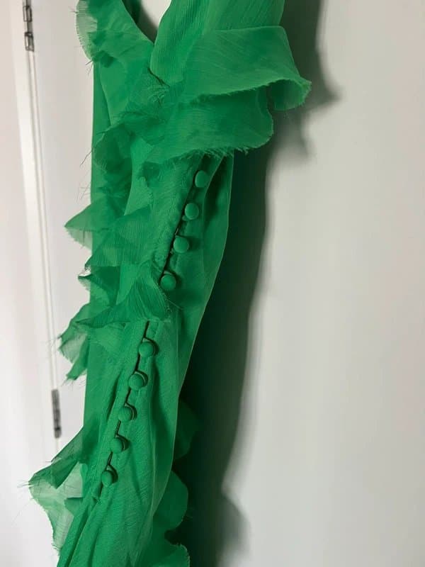 ASOS Asos green maxi chiffon dress