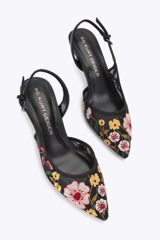 KG Kurt Geiger KG Kurt Geiger Women's 'Aria Low2' Fabric Heels in Black - 2