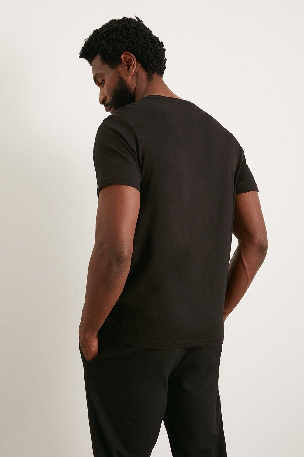 Burton Burton Men's Black Grandad Neck T-Shirt - 3