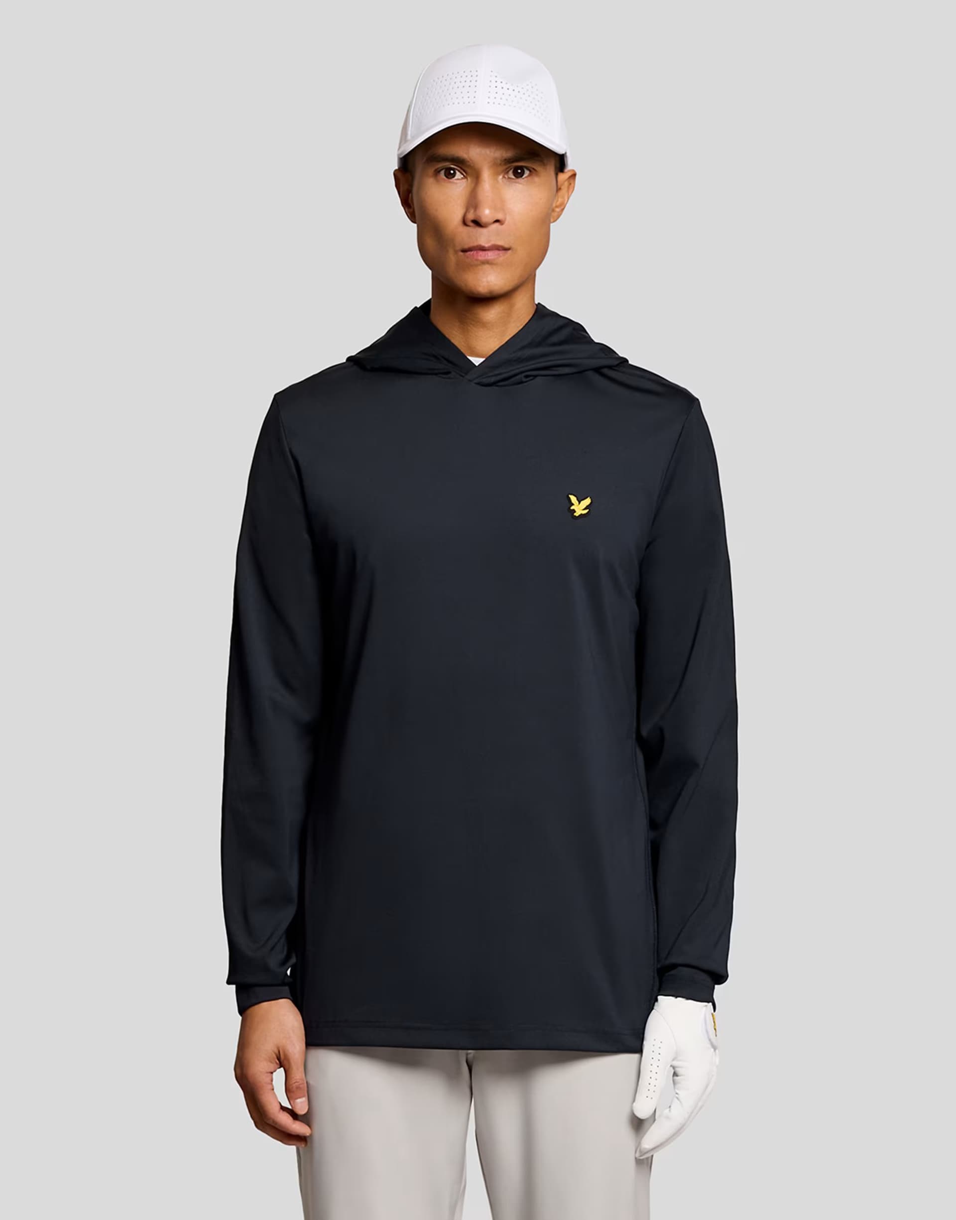 ASOS Lyle & Scott Mid layers golf core midlayer hoodie in z271 dark navy