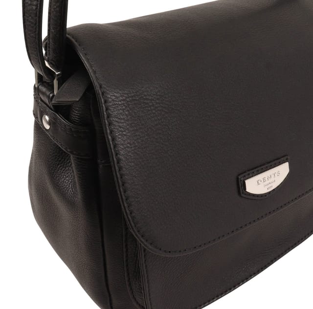 Dents Dents Women's Zinnia Leather CrossBody Bag in Black - 3